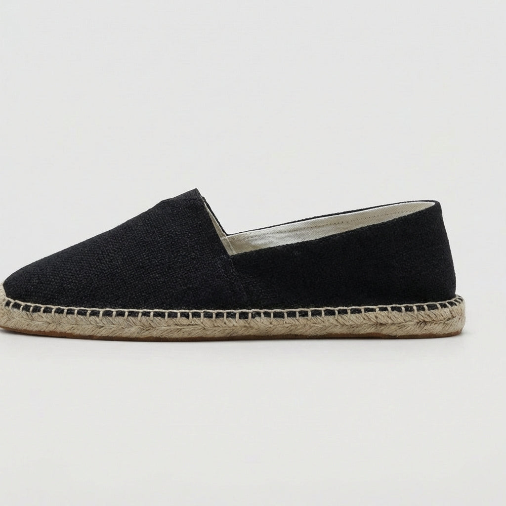 Durable men's slip-on espadrilles, great for casual summer outings.