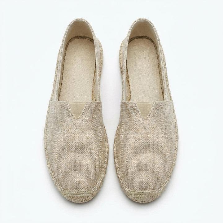 Smart casual men's espadrilles, ideal slip-on summer footwear.