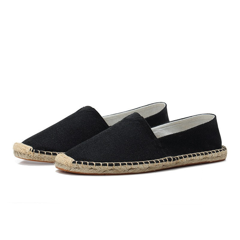 Comfortable slip-on men's espadrille loafers, perfect for summer.