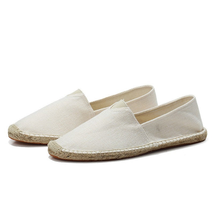 Casual men's espadrille shoes with easy slip-on design.