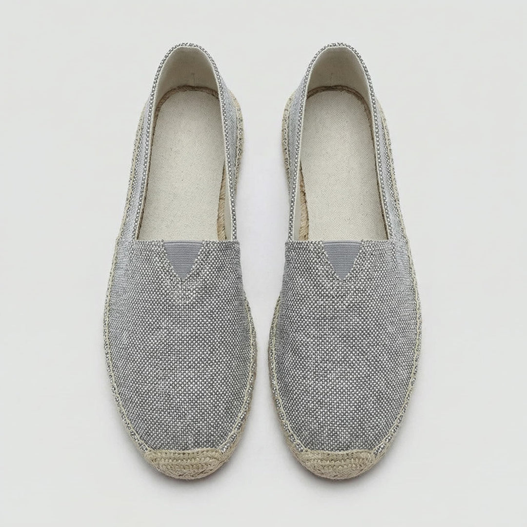 Men's summer espadrille loafers, comfortable slip-on footwear.