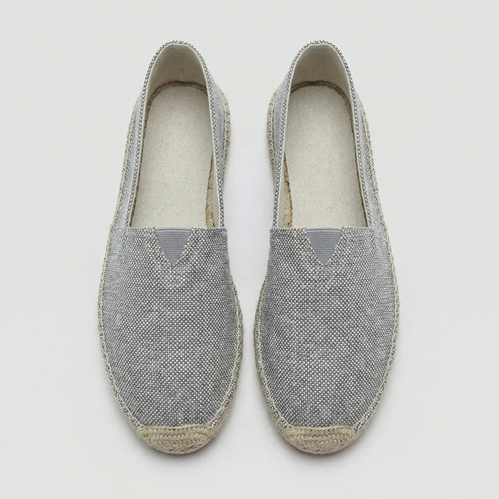 Men's summer espadrille loafers, comfortable slip-on footwear.