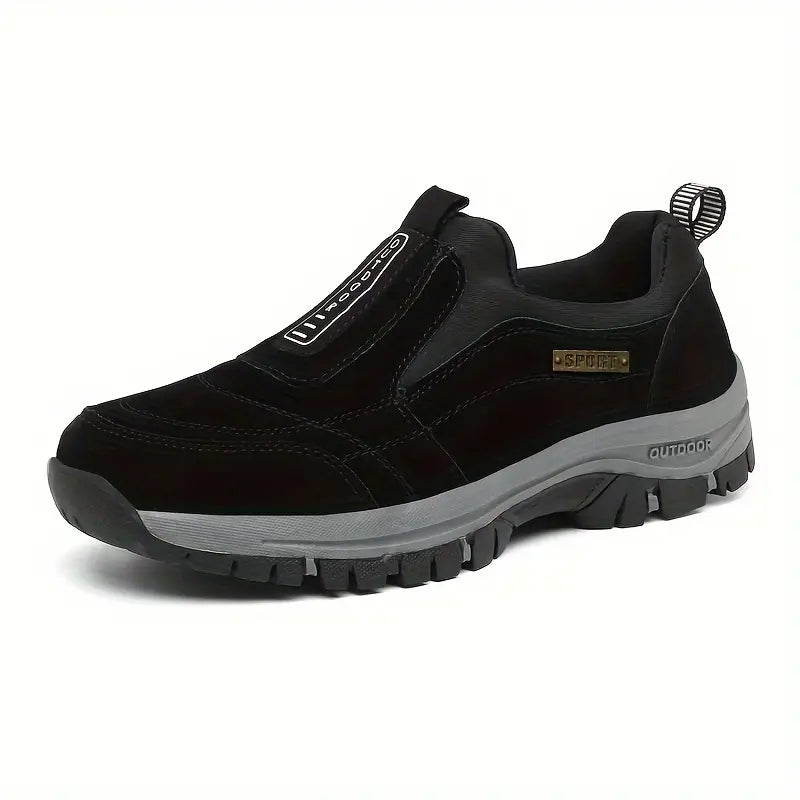 Casual men's slip-on walking shoes with orthopedic support. Easy to wear for daily comfort and activity.