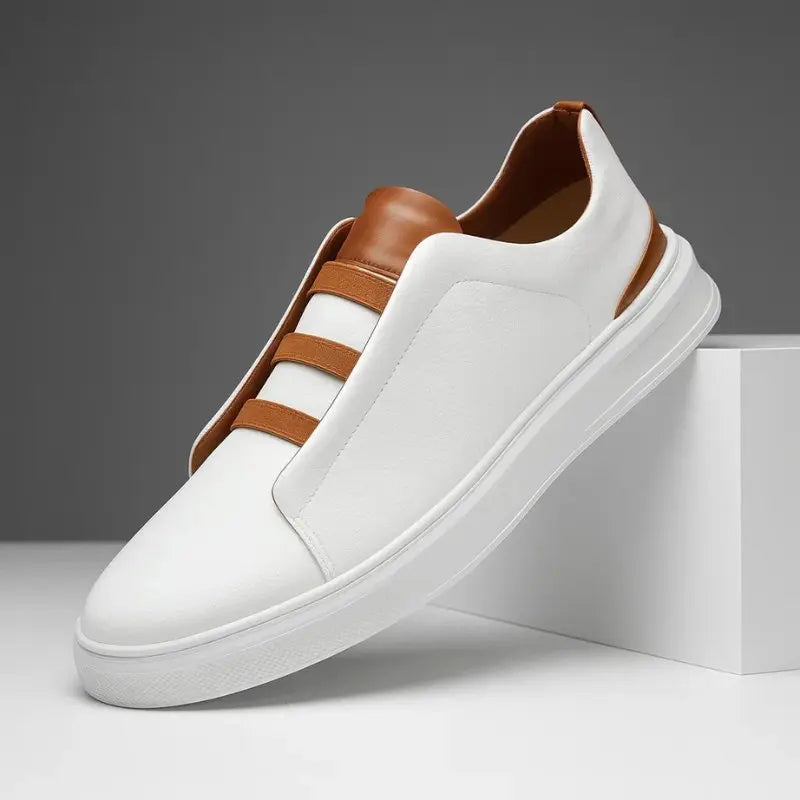 Men's slip-on trainers with secure loop lacing, offering effortless comfort for everyday style.