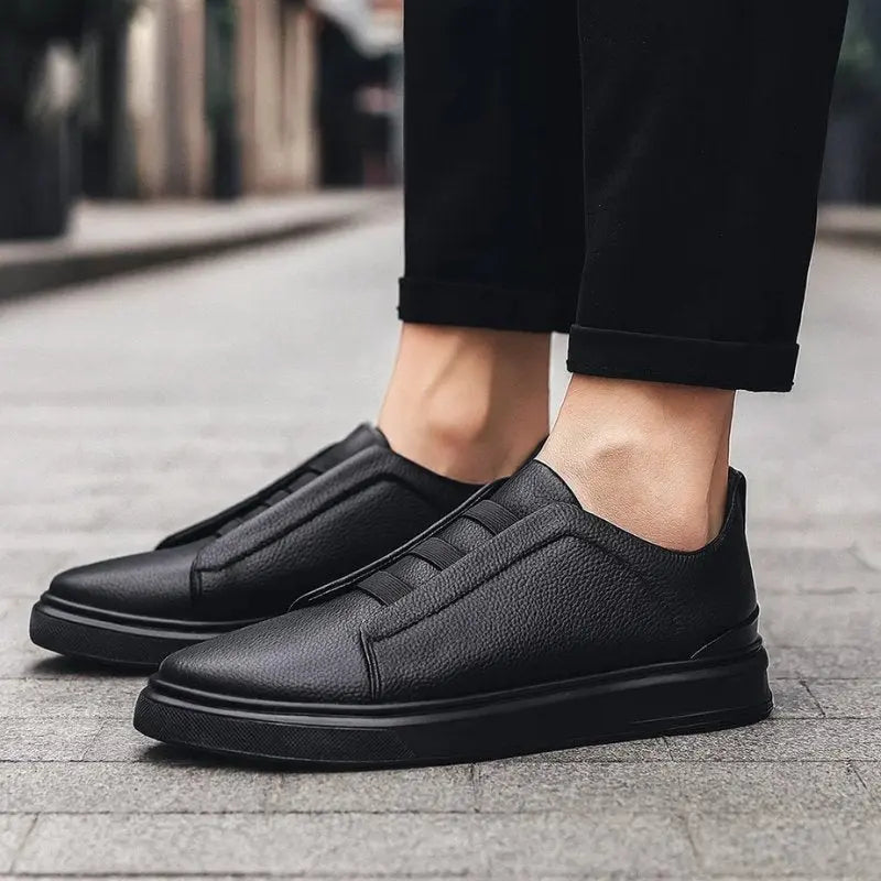 Men's versatile slip-on trainers featuring innovative secure loop lacing for active men.