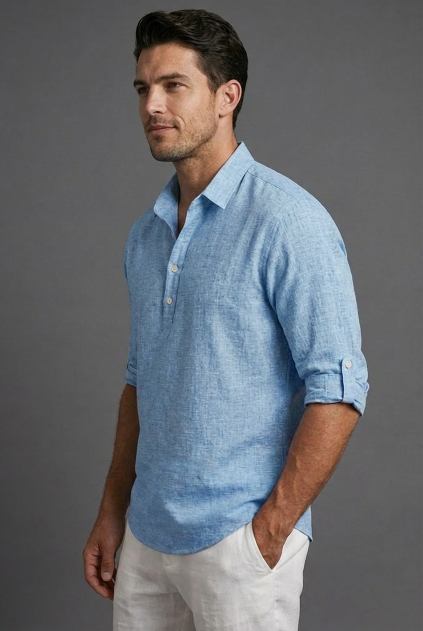 Lightweight breathable summer polo for men, perfect for casual wear
