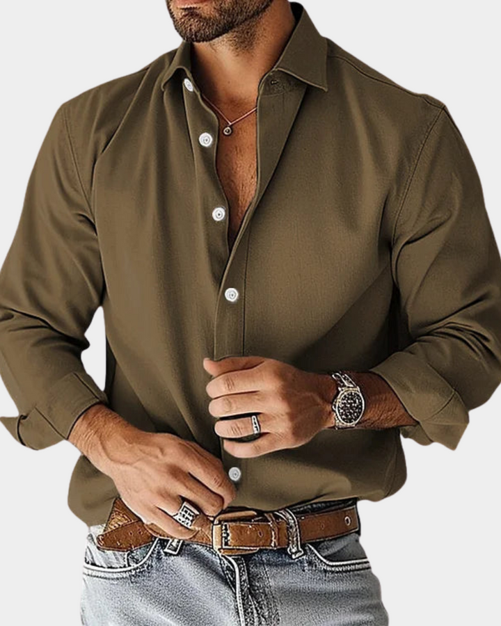 Stylish men's shirt, versatile for modern business & smart casual elegance. A fashion essential.