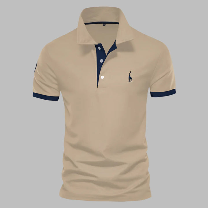 Men's comfort wear polo shirt with short sleeves, a classic tailored fit for smart-casual & active days.