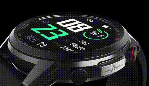 Multi-function men's smart watch: health, fitness, notifications, with interchangeable straps.