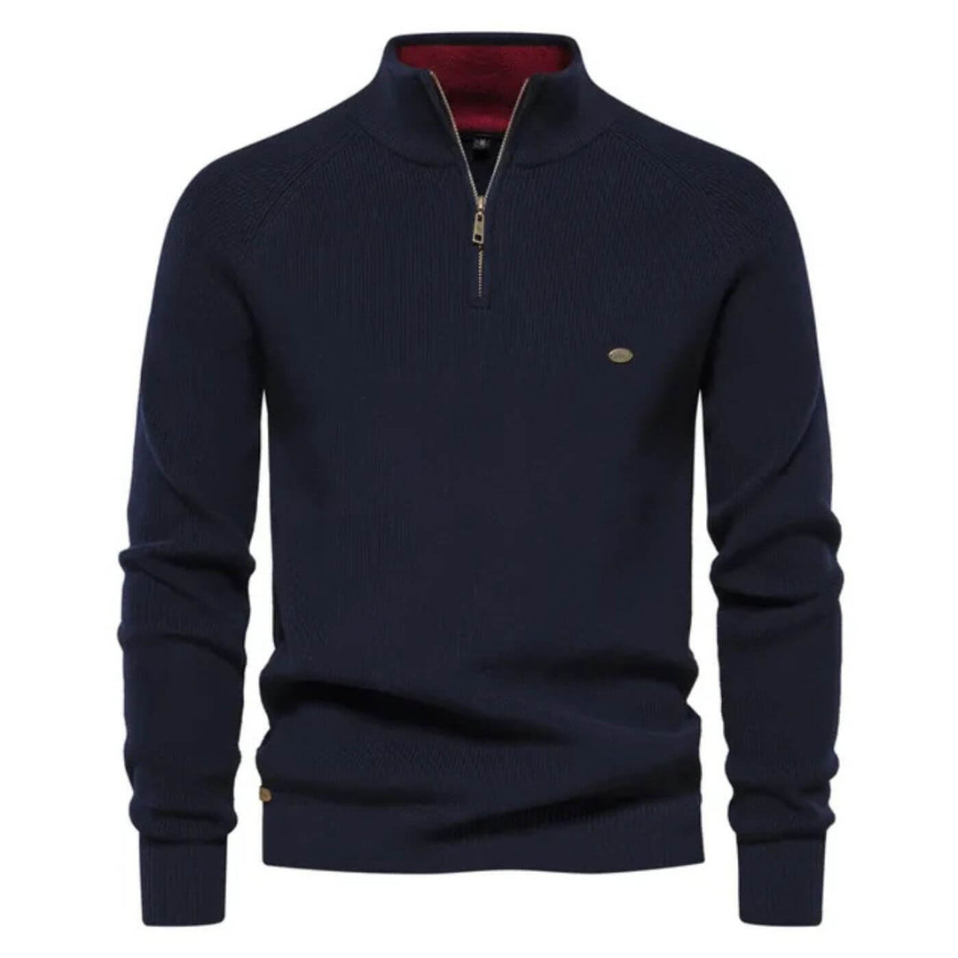 Everyday men's soft & comfortable crewneck sweater, a cozy long-sleeve essential for all seasons.