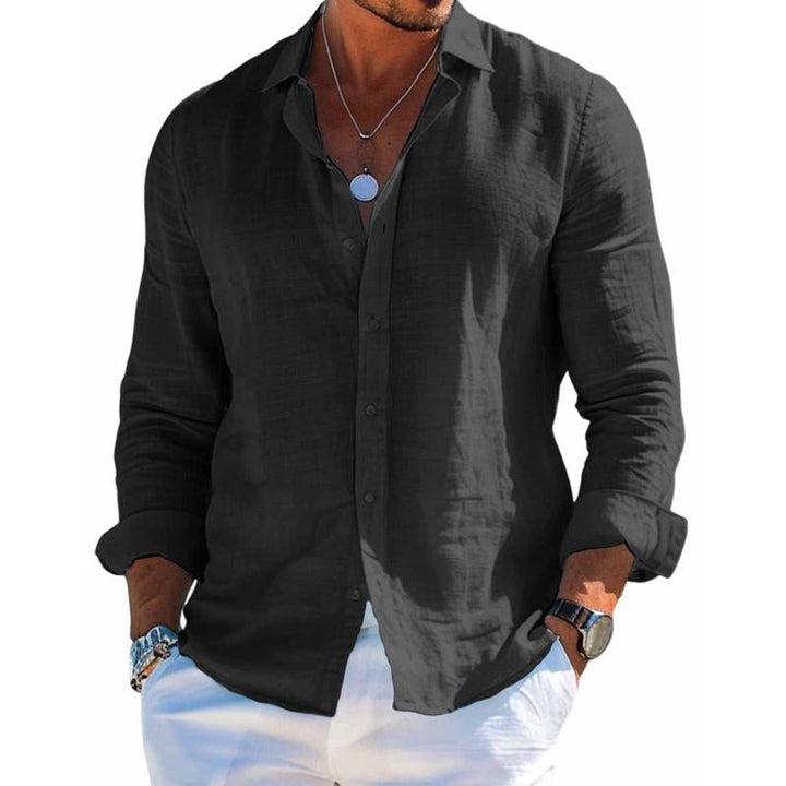 Stylish men's long sleeve casual shirt for summer wear