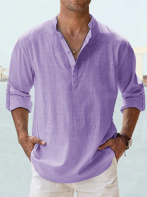 Elegant men's Spencer dress shirt. A breathable long sleeve button-up for formal or business casual style.