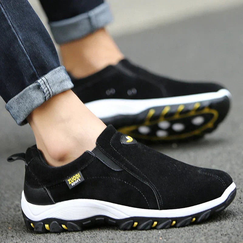 Men's everyday slip-on sneakers with a sporty athletic style for casual comfort.