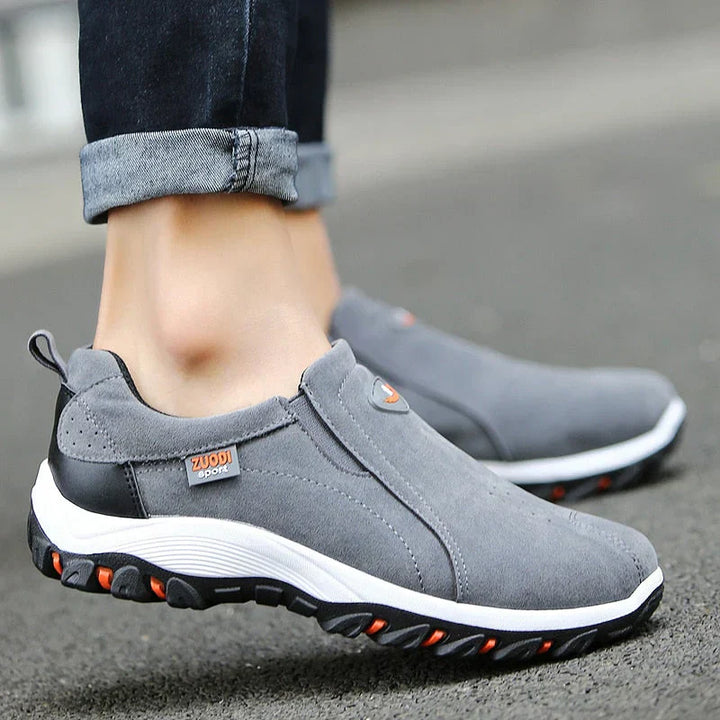 Comfortable men's slip-on footwear, new for easy wear and versatile styling.