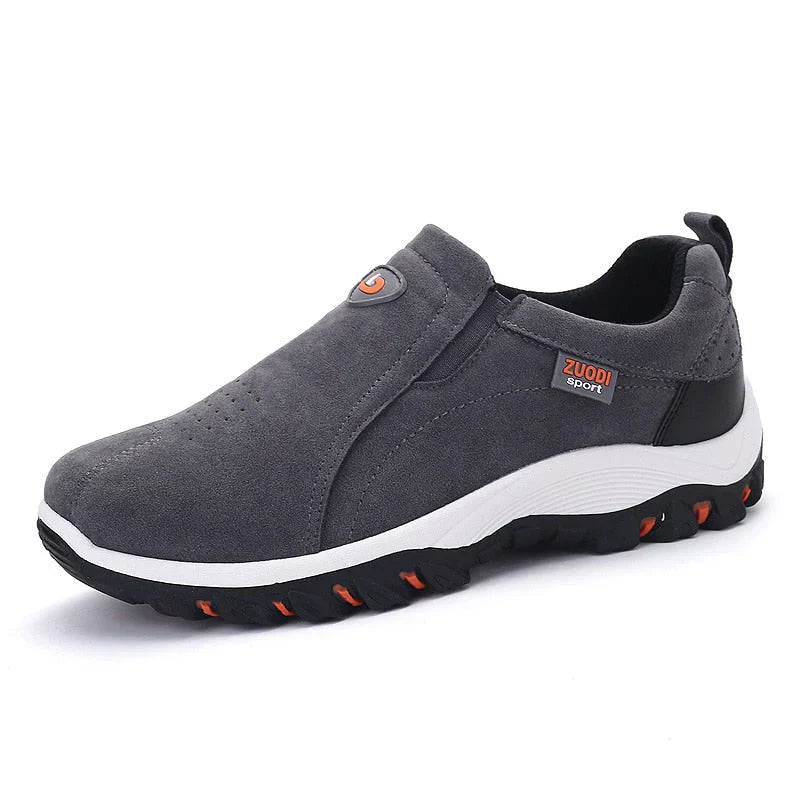 Sporty men's slip-on walking shoes, providing effortless comfort and a modern athletic look.