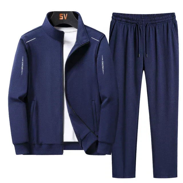 Comfortable men's athletic joggers from a tracksuit set, designed for gym sessions, activewear, or everyday comfort.