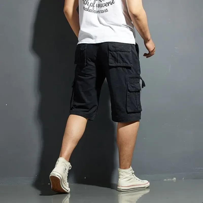 Lightweight men's cargo shorts ideal for travel and everyday wear