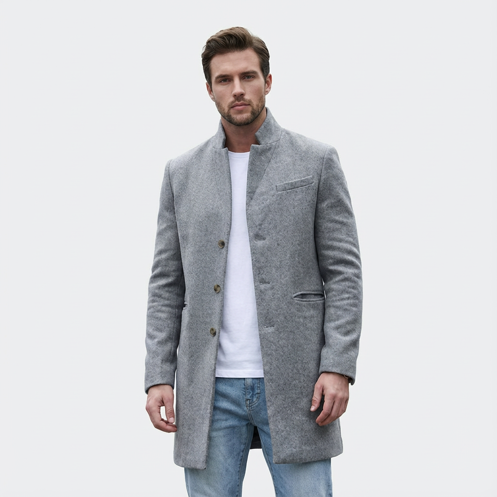 Lightweight spring jacket for men, perfect for casual styling.