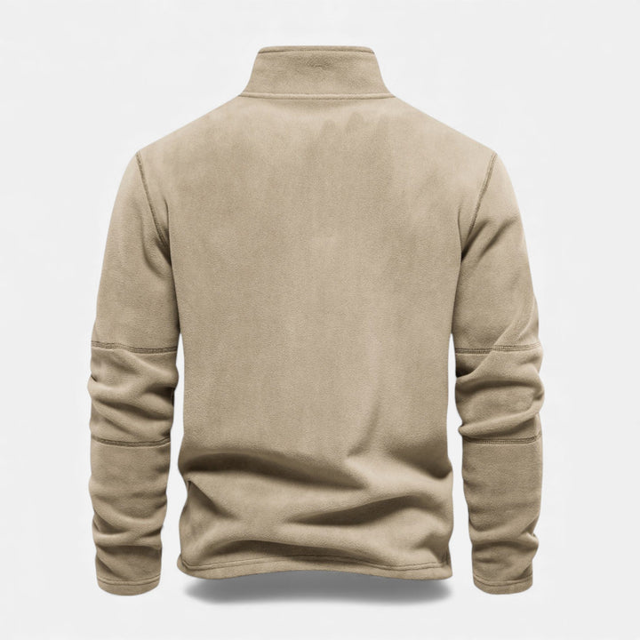 The perfect cozy knit for chilly evenings: men's fleece pullover