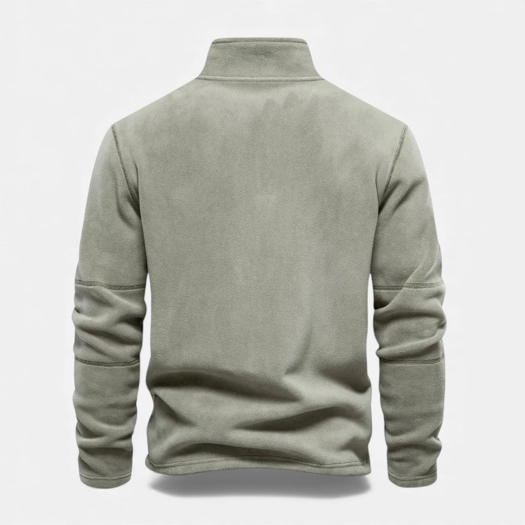 Men's fashion: stylish stand-collar zippered sweatshirt for everyday