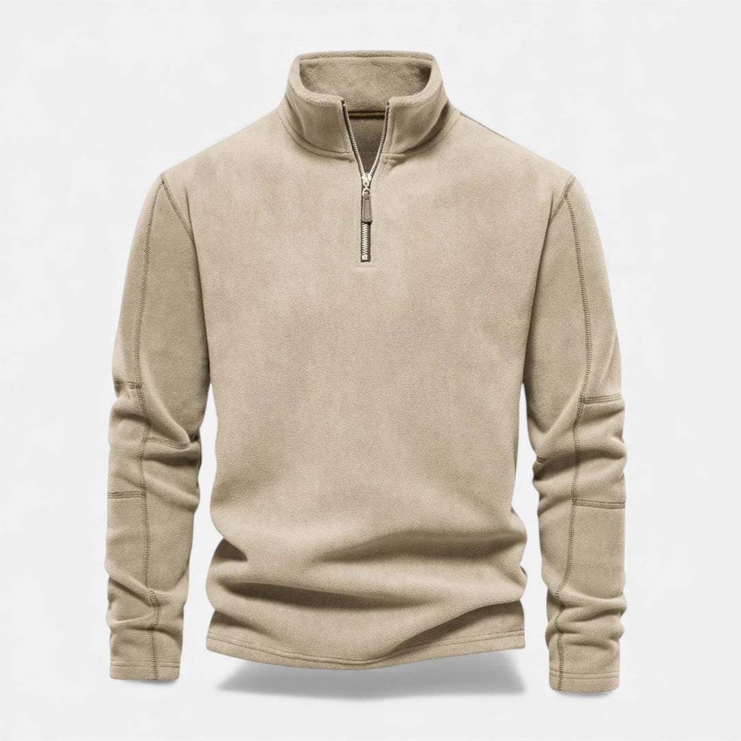 Men's apparel: casual stand-collar sweatshirt perfect for layering