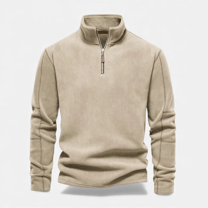 Men's apparel: casual stand-collar sweatshirt perfect for layering
