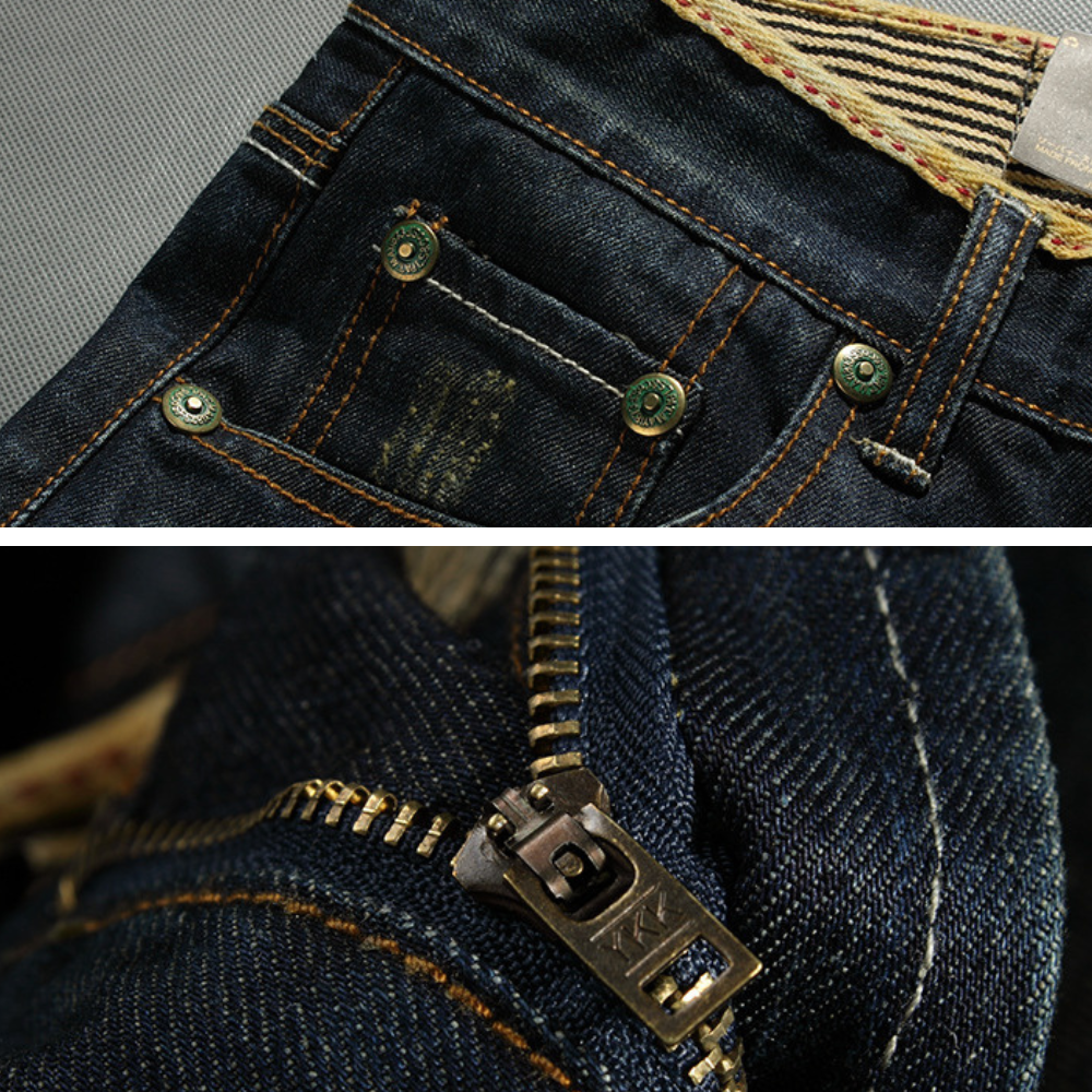 Distressed men's denim shorts with rips, a trendy streetwear piece for summer apparel.