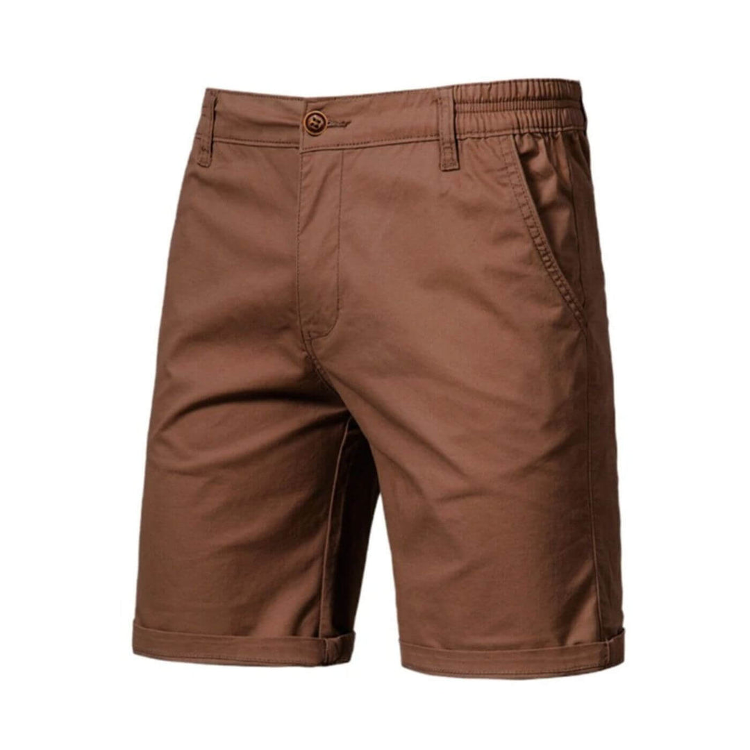 Comfortable & durable men's stretch chino shorts, essential for versatile daily outfits.