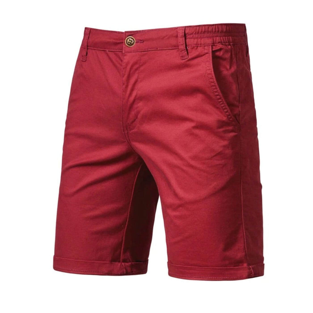 High-quality men's chino shorts with stretch, designed for everyday comfort & effortless summer style.