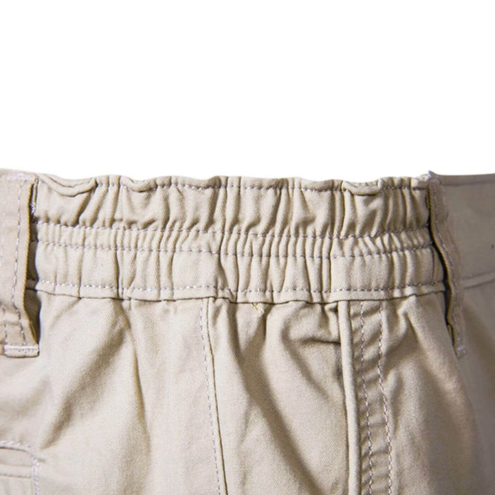 Stylish men's chino shorts, featuring stretch fabric for all-day comfort & casual summer style.