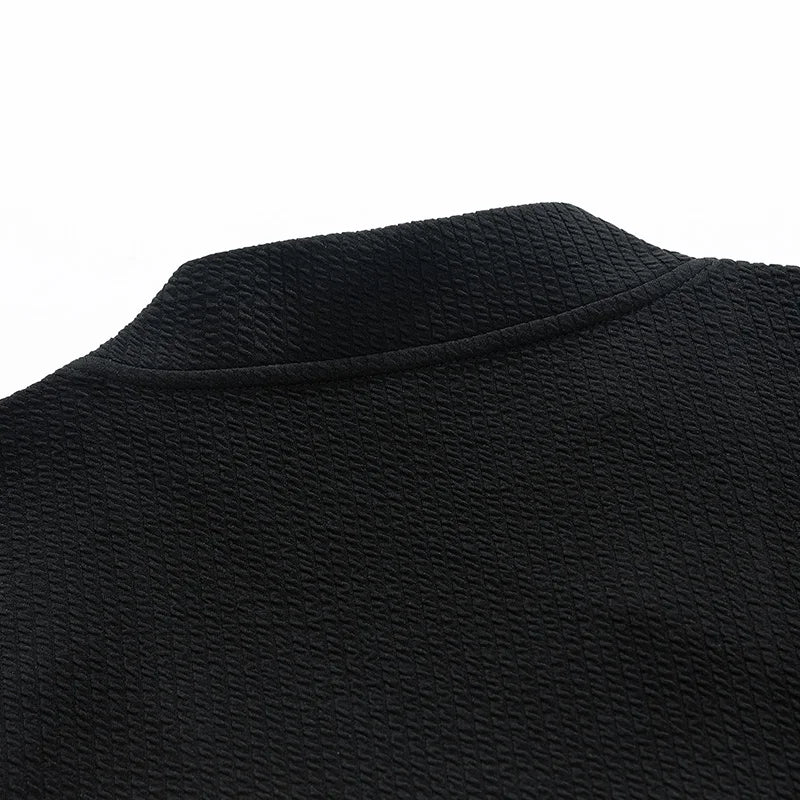 Everyday comfort: men's stretch knit zip cardigan for cold weather.