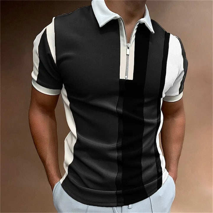 Men's striped polo shirt for stylish everyday wear
