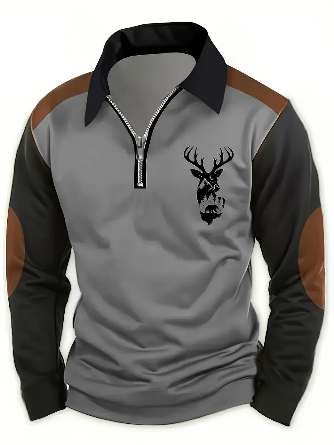 Men's stylish autumn sweater, a cozy knit for fall fashion. Elegant long-sleeve comfort wear.