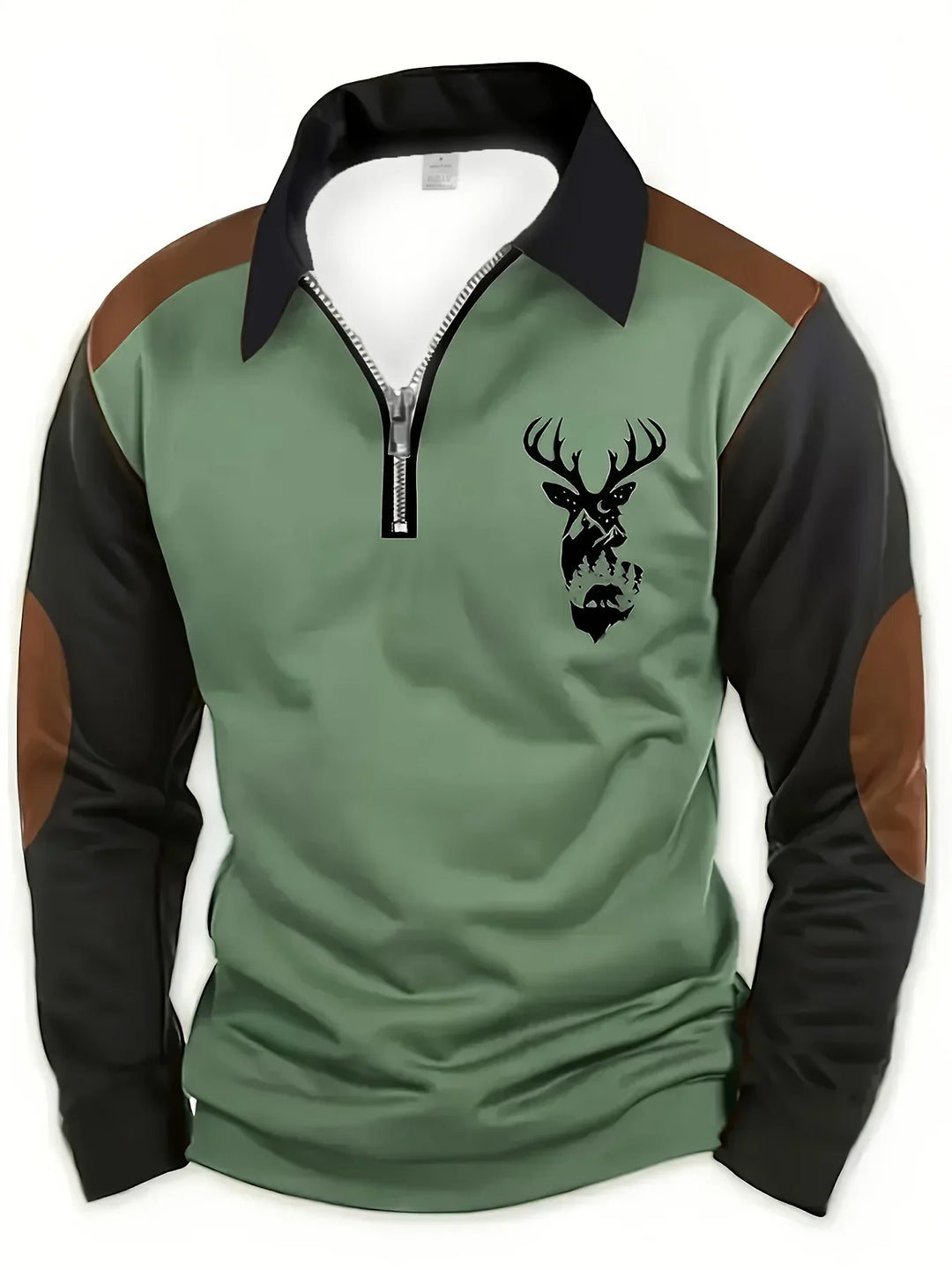 Stylish men's cozy knit sweater for autumn. Elegant long-sleeve comfort wear, a fall wardrobe essential.