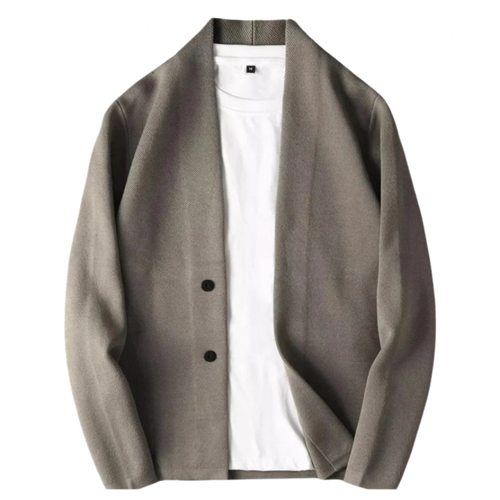 Men's stylish button-up cardigan, perfect for effortless layering & sophisticated casual wear.