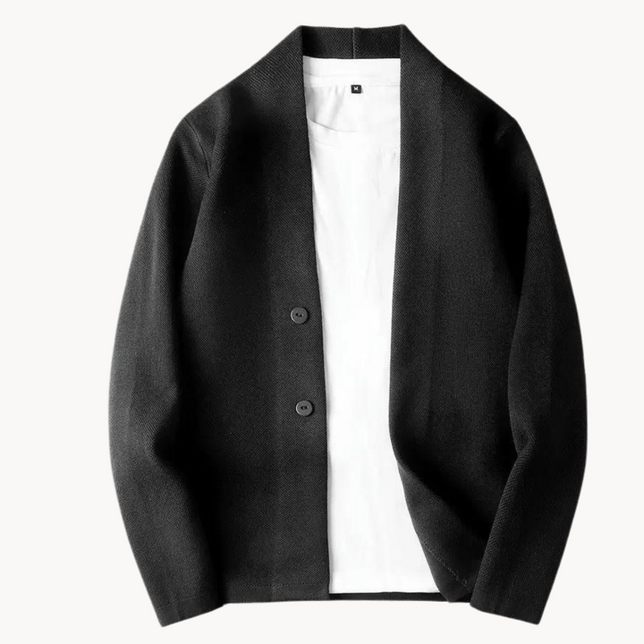 Men's classic button-up cardigan, a comfortable & stylish layering piece for any casual or elegant look.