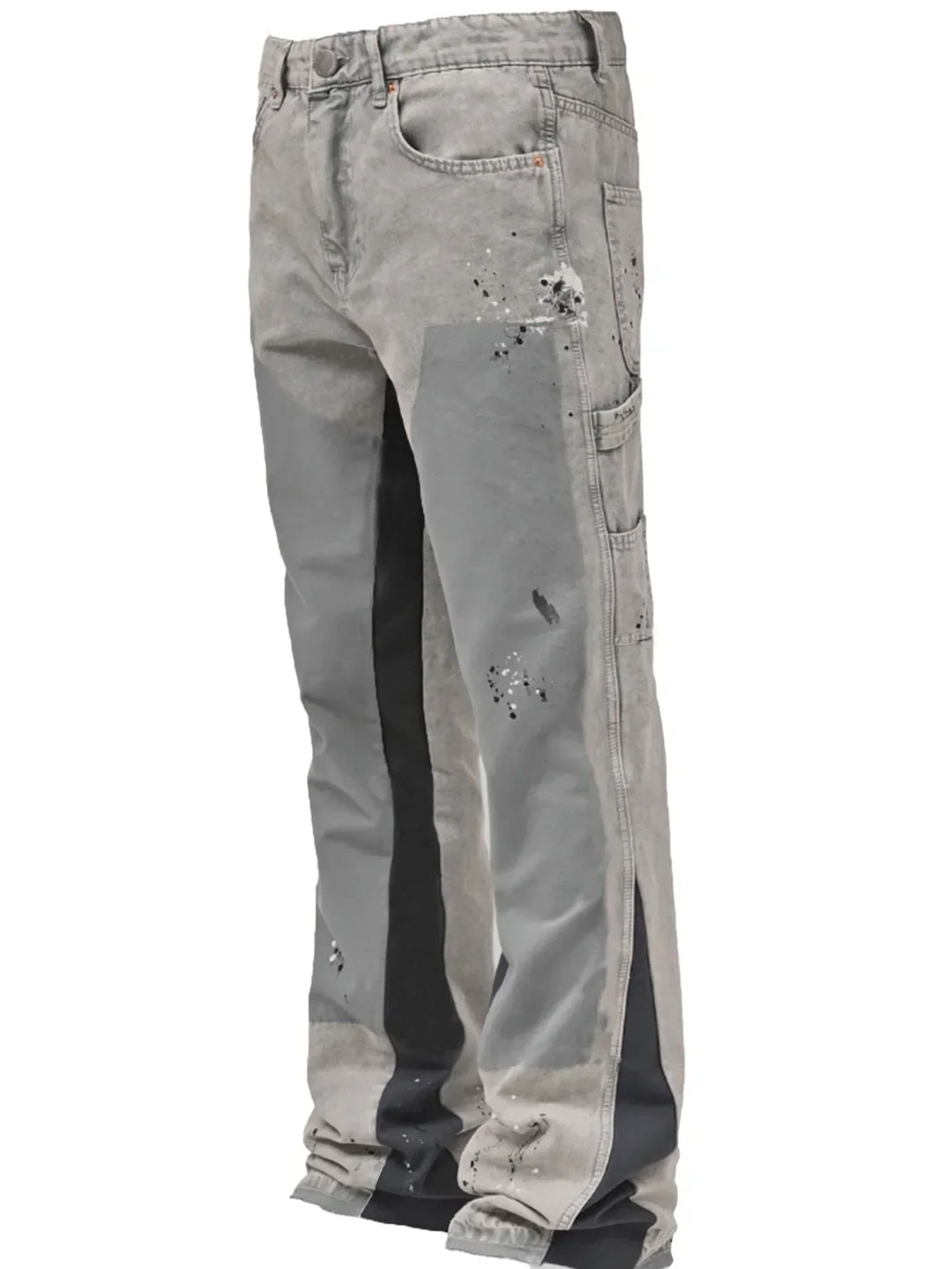 Comfortable men's modern denim jeans, featuring a stylish flared cut for everyday casual wear.