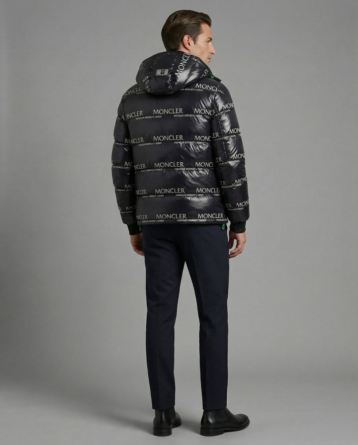 Men's warm hooded winter jacket, cozy and durable for extreme cold weather.