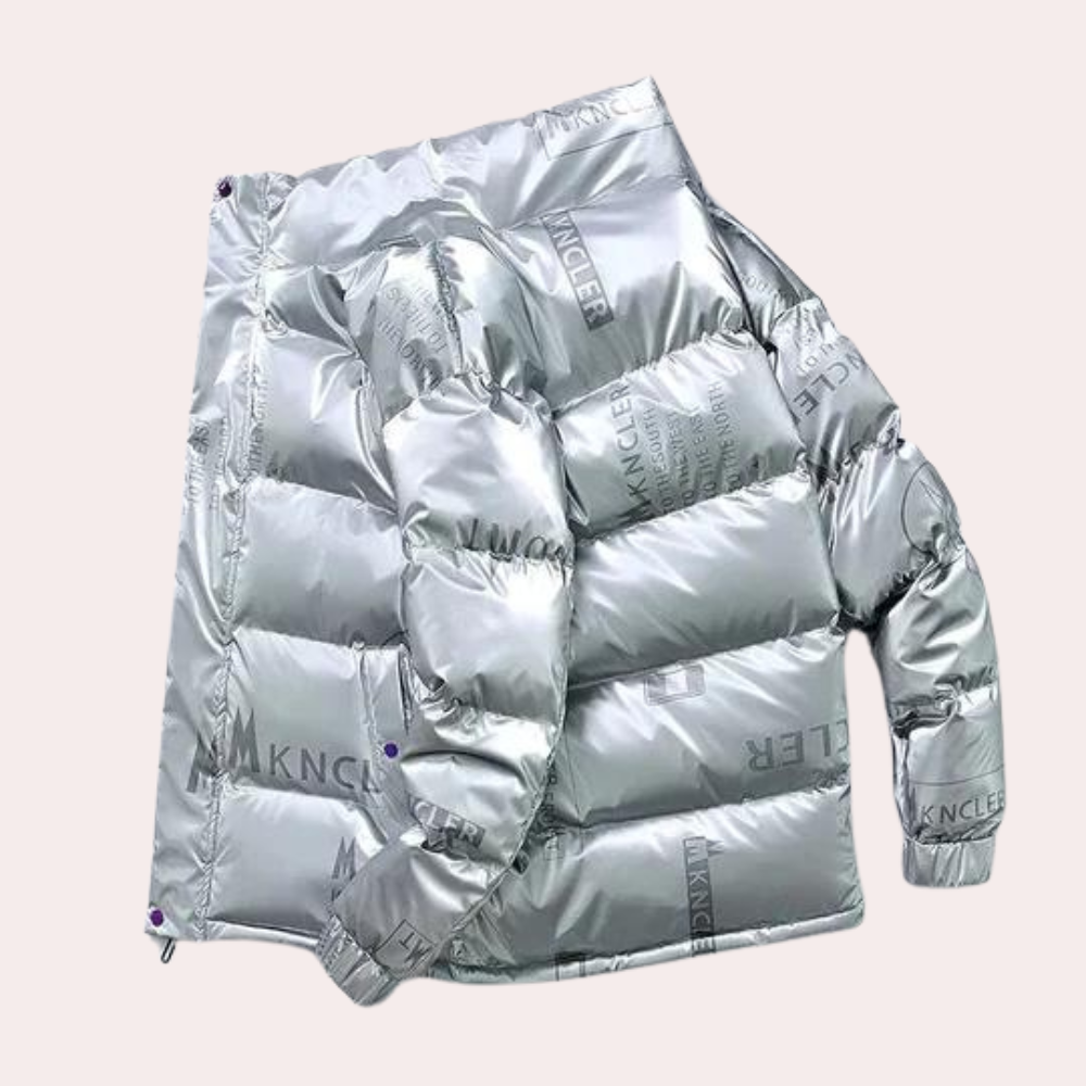 Stylish & warm men's hooded winter jacket, essential cold weather outerwear for men.