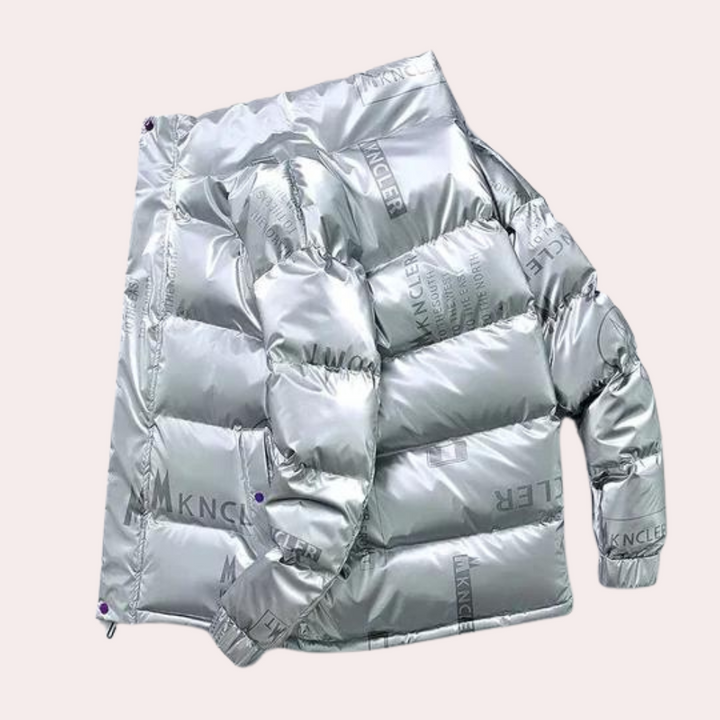 Stylish & warm men's hooded winter jacket, essential cold weather outerwear for men.