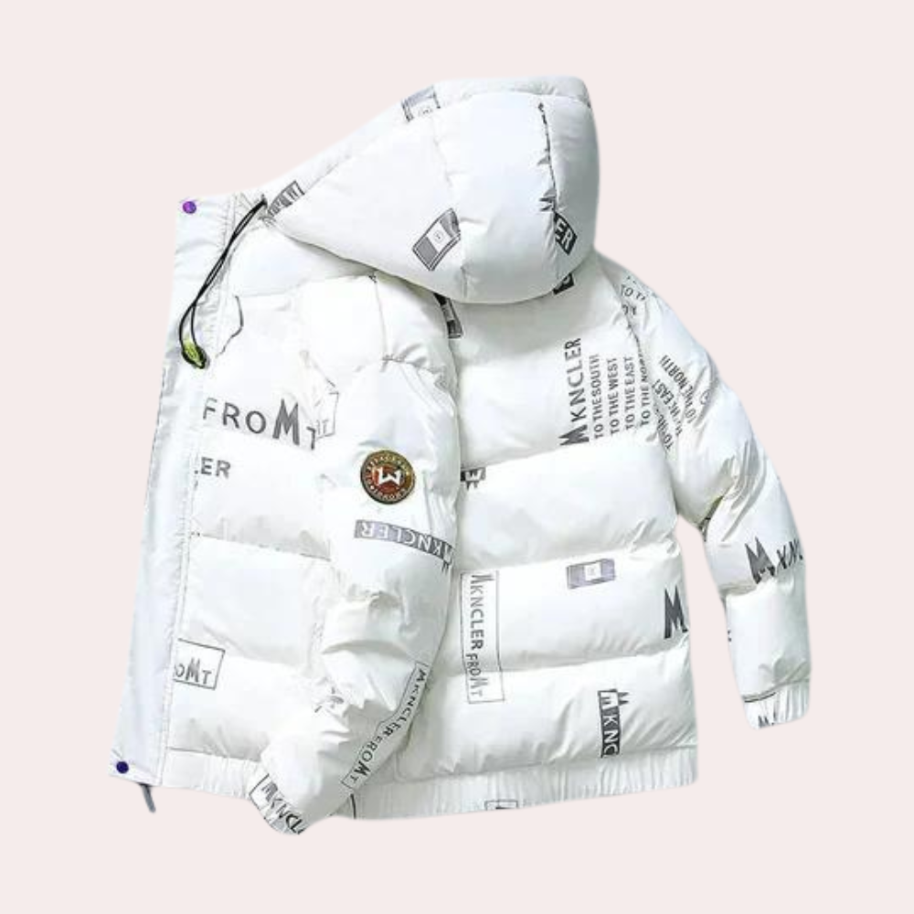Men's versatile hooded winter jacket, a stylish, warm cold-weather coat.