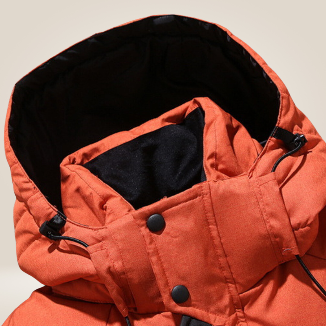 Men's premium insulated winter coat. Weatherproof & stylish warm jacket for cold climates.