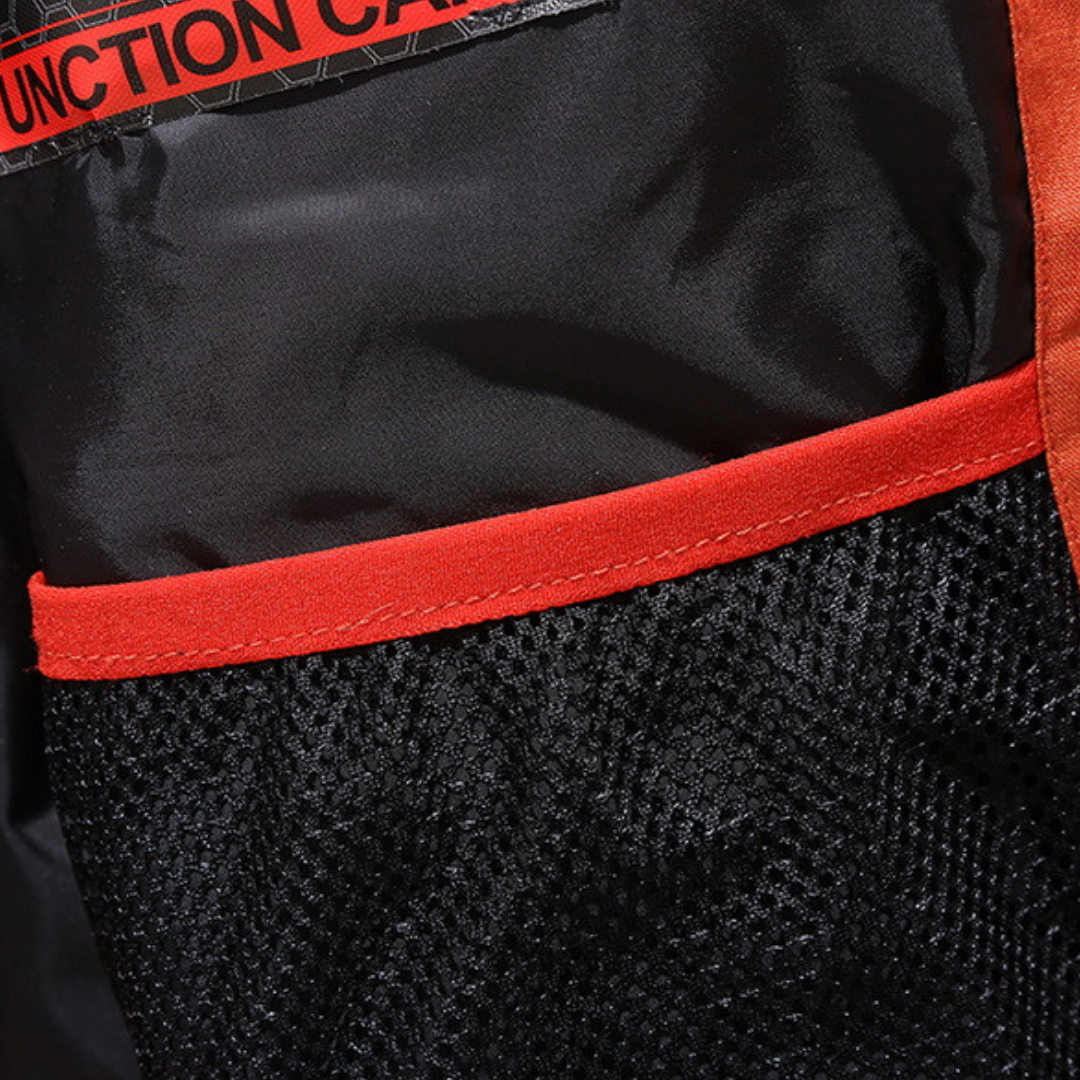 Men's warm winter jacket with insulated hood. Stylish outerwear for extreme cold weather activities.