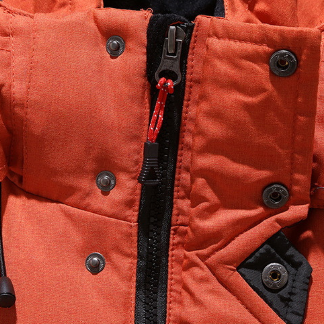 Versatile men's autumn/winter jacket. Stylish, insulated & warm for cold weather outdoor activities.
