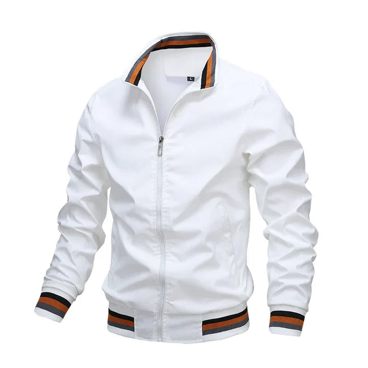 Sleek design men's lightweight summer jacket, perfect for warm weather. Stylish & versatile casual outerwear.