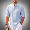 Light & stylish men's button-down shirt, long sleeve, tailored fit. Essential spring/summer fashion.