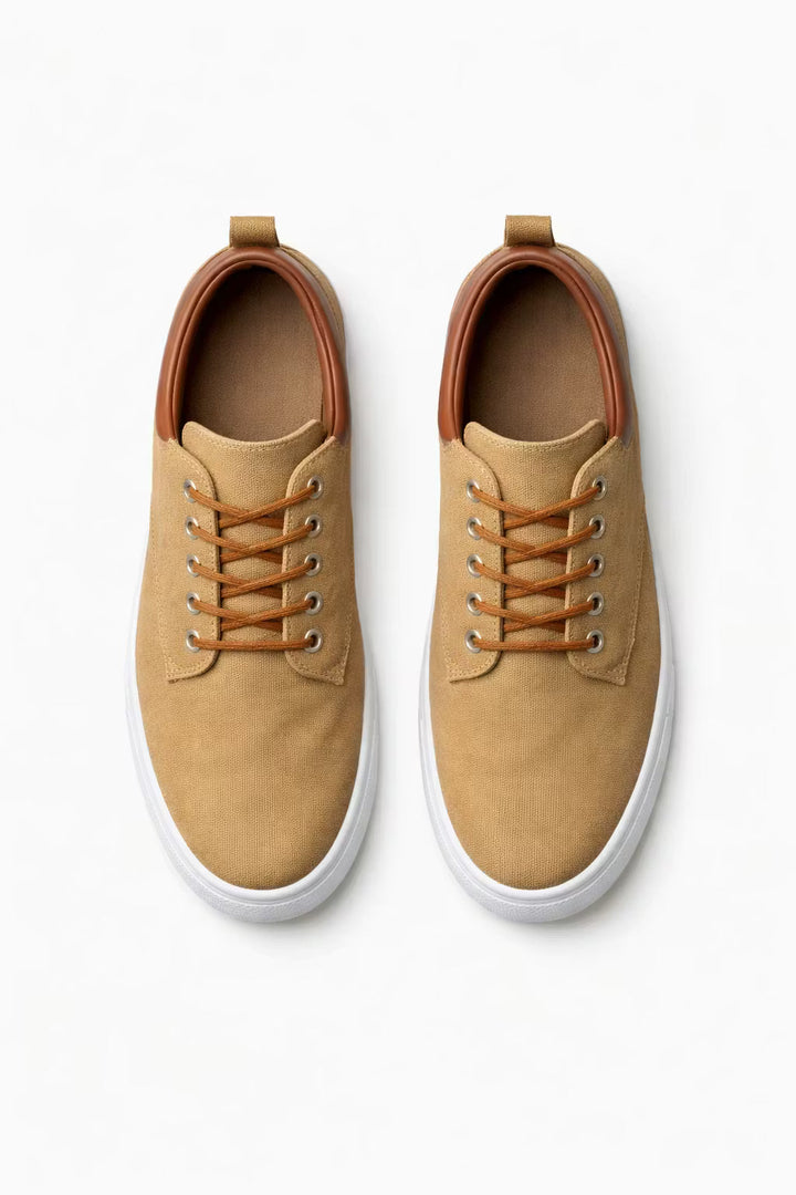 Comfortable men's low-top lace-up sneakers, ideal for casual everyday wear and stylish weekend looks.