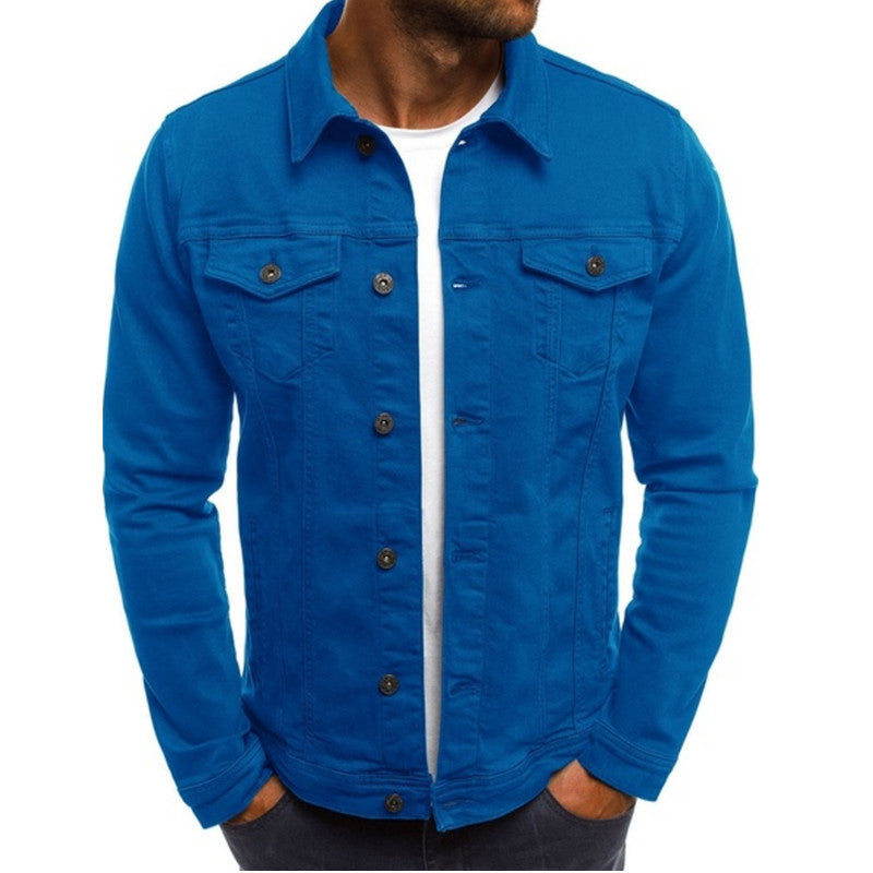 Stylish men's outerwear: multi-pocket jacket with a sleek design, ideal for modern utility & casual fashion.