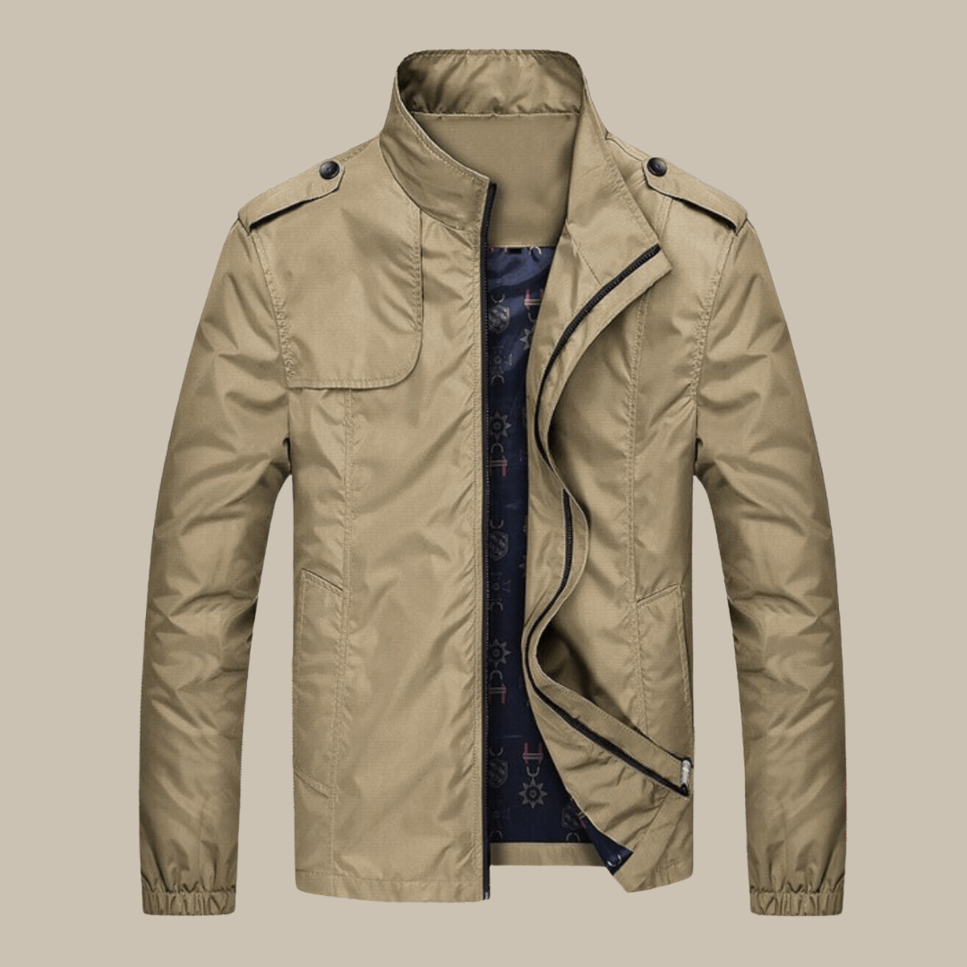 Men's stylish oxford jacket, ideal autumn outerwear for versatile casual everyday wear & fall fashion.