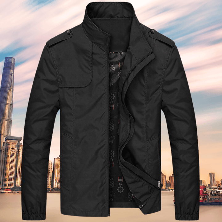 Durable men's oxford jacket, excellent autumn outerwear for versatile casual wear and fall style.
